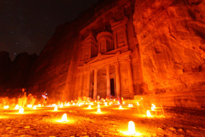 The Treasury lighted only by thousands of candles