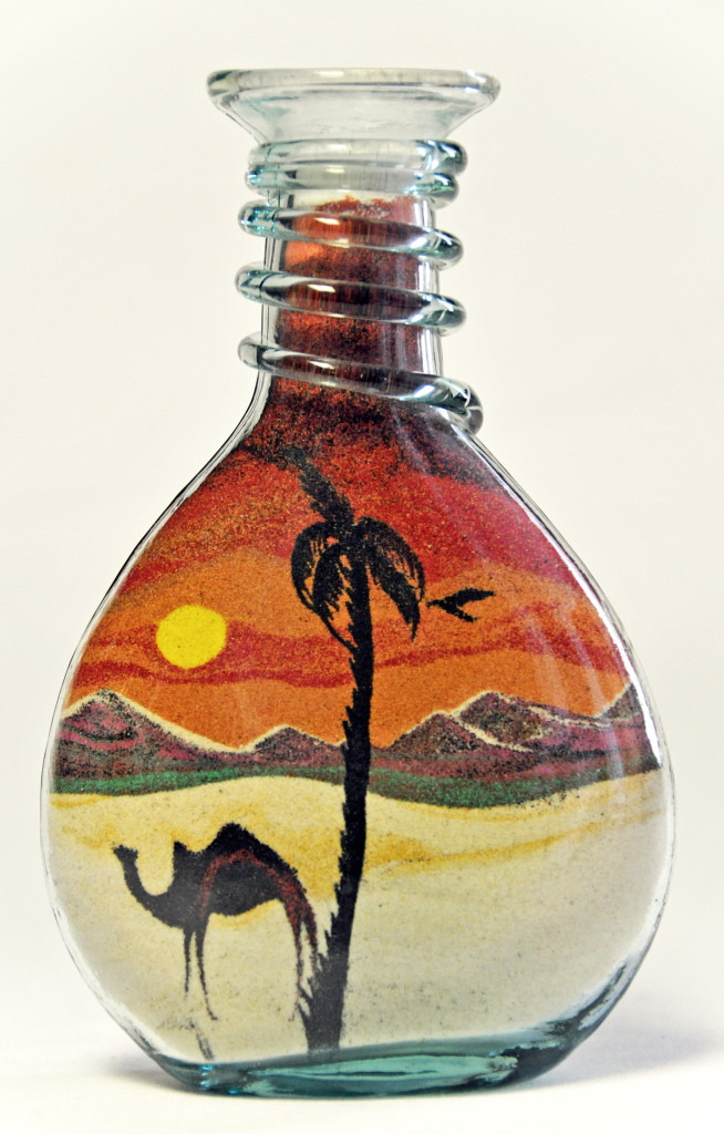 Souvenir Shopping in Jordan Sand Bottles Petra Nights Tours